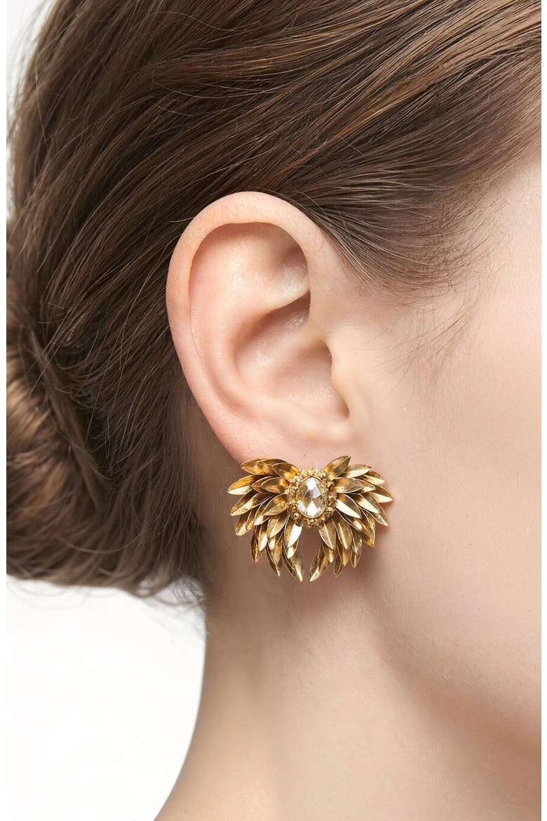 Ottie Earrings, Alternate, color, GOLD