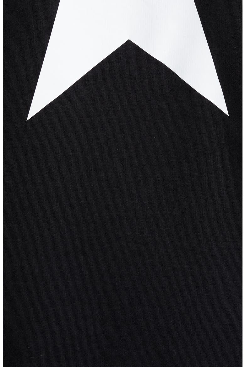 Men's Star Cotton Graphic Hoodie, Alternate, color, BLACK/ WHITE