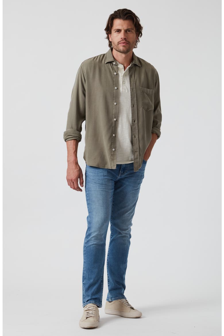 Courage Slim Straight Leg Jeans, Alternate, color, MID BRUSHED ORGANIC ULTRA