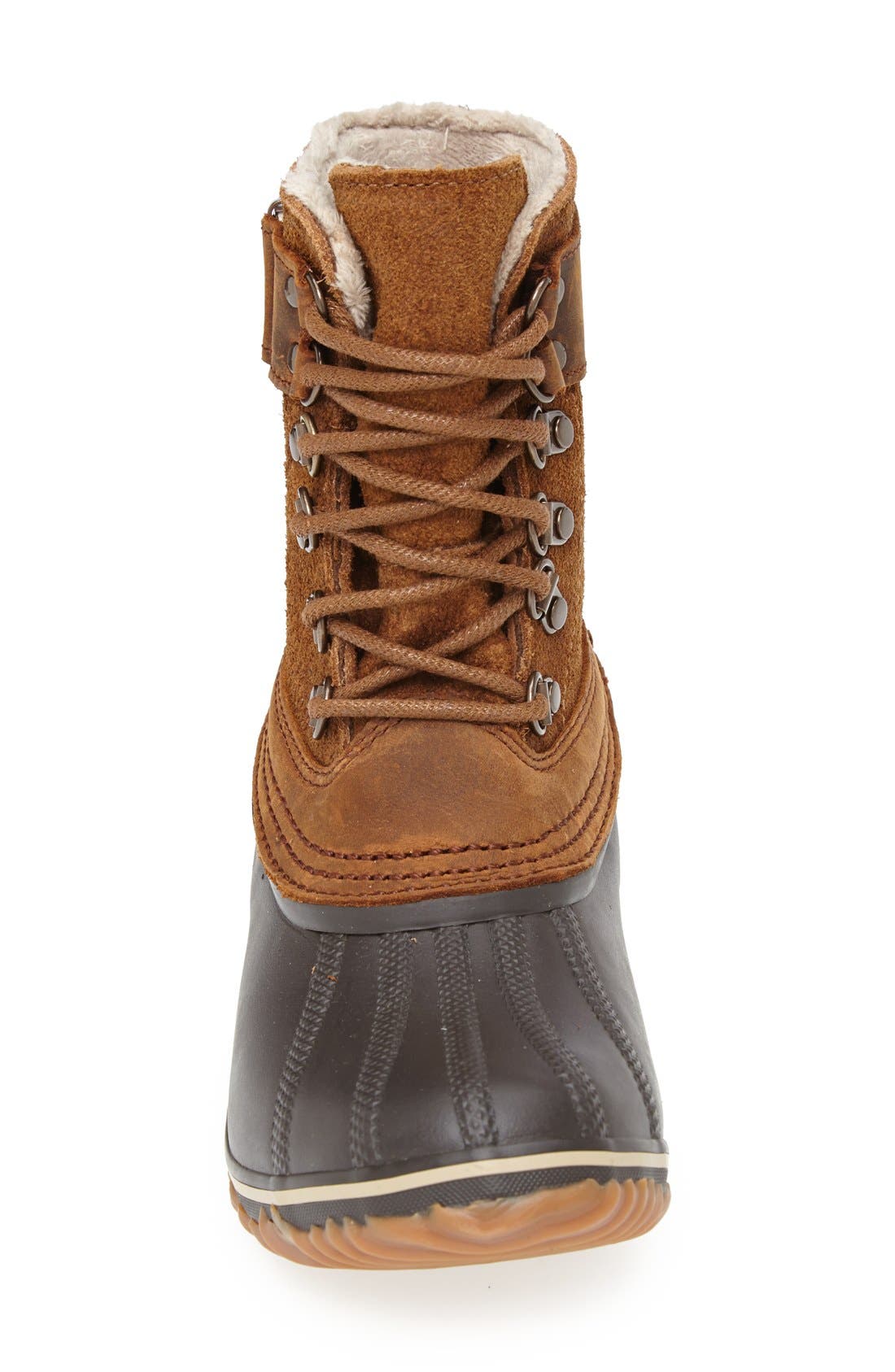'Winter Fancy II' Waterproof Lace-Up Boot, Alternate, color, ELK