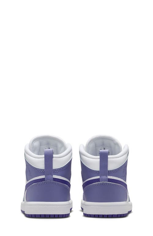 Nike Kids' Air Jordan 1 Mid Sneaker In Purple