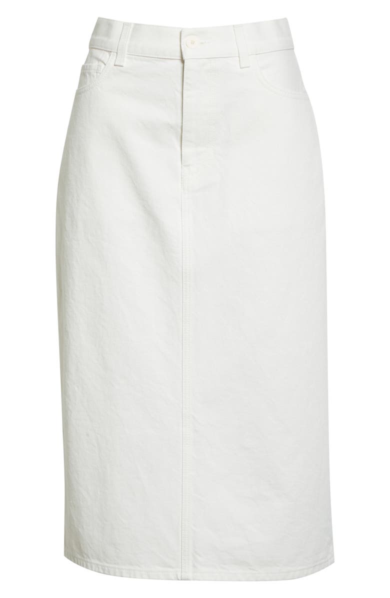 The Row Tima Cotton Denim Skirt, Main, color,