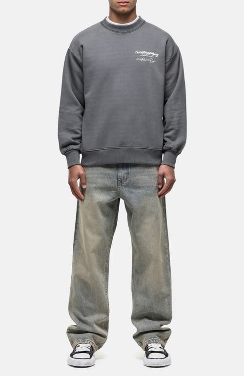 Good For Nothing Washed Grey Cult Sweathsirt In Gray