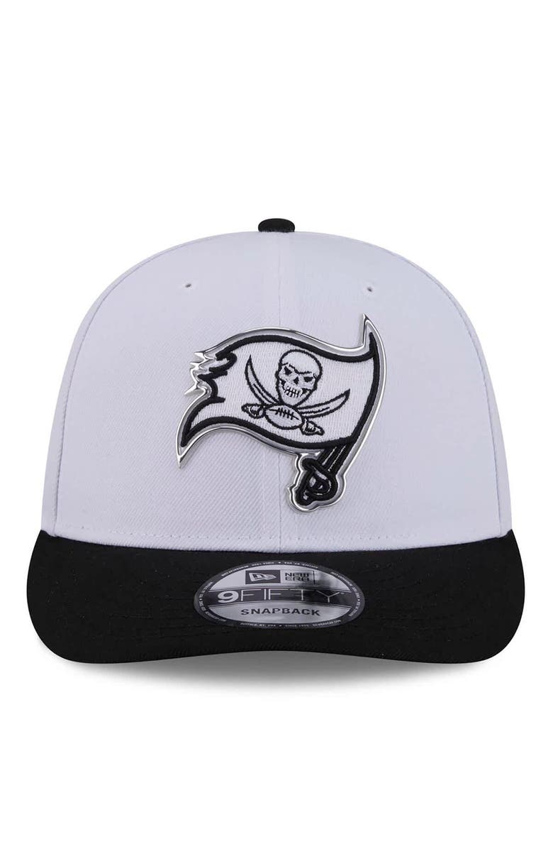 New Era Men's New Era White/Black Tampa Bay Buccaneers 2026 NFL Draft Pre-Curved 9FIFTY Snapback Hat, Alternate, color, White