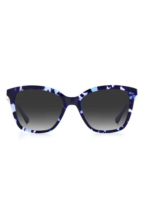 Kate Spade New York Reenas 53mm Gradient Polarized Cat Eye Sunglasses In Blue