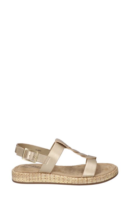 Shop Easy Street Tampa Slingback Sandal In Champagne