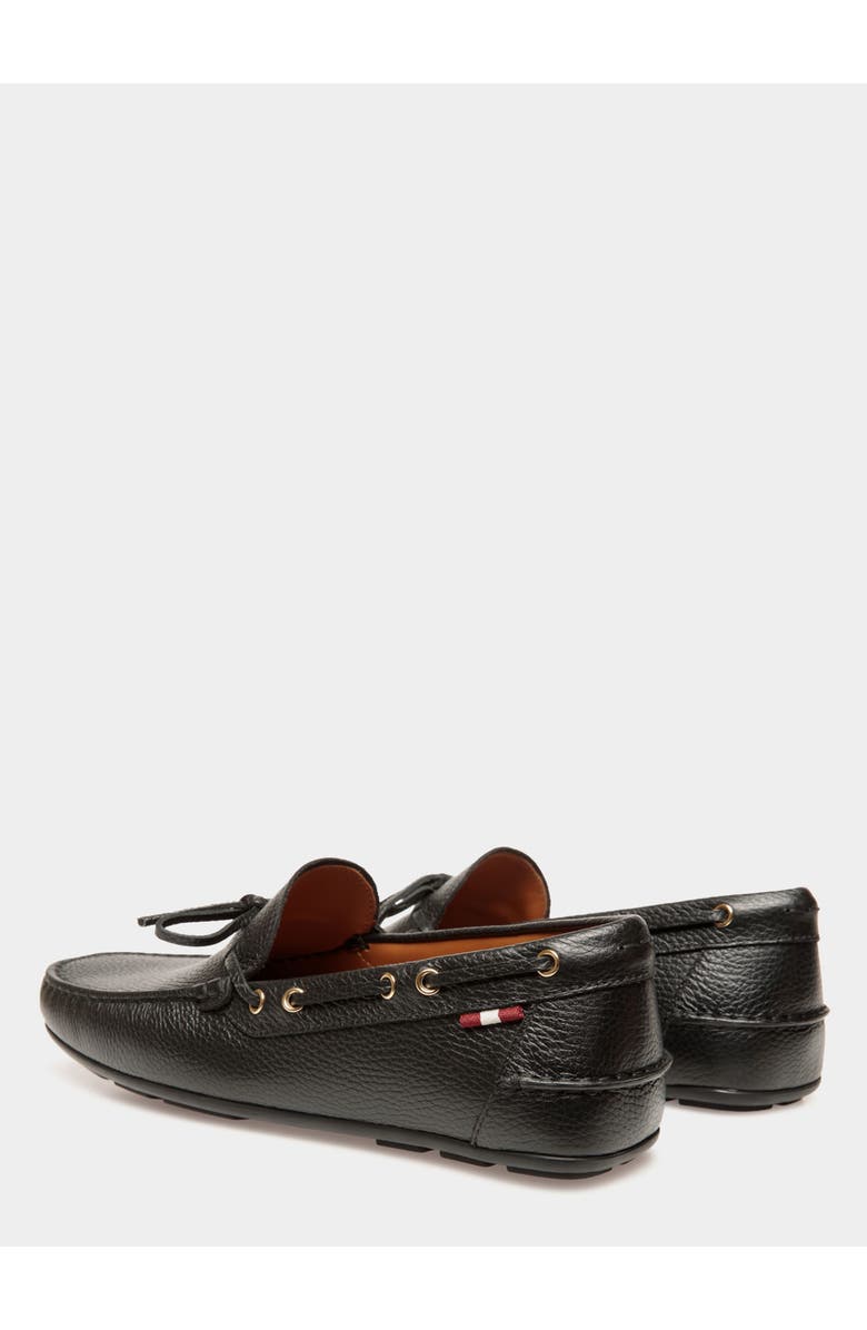 Bally Clay Driver in Grained Leather, Alternate, color, Black