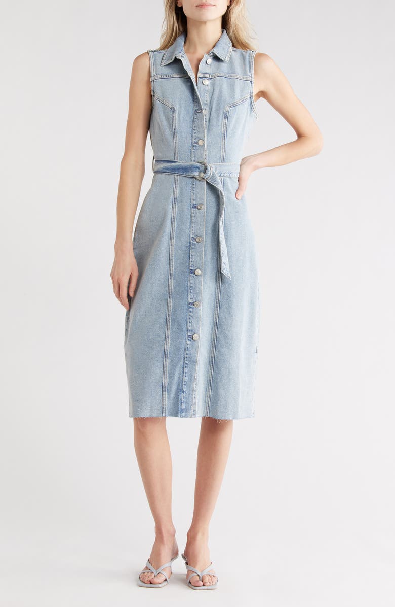 Rails Costa Denim A-Line Dress, Main, color, Low Tide