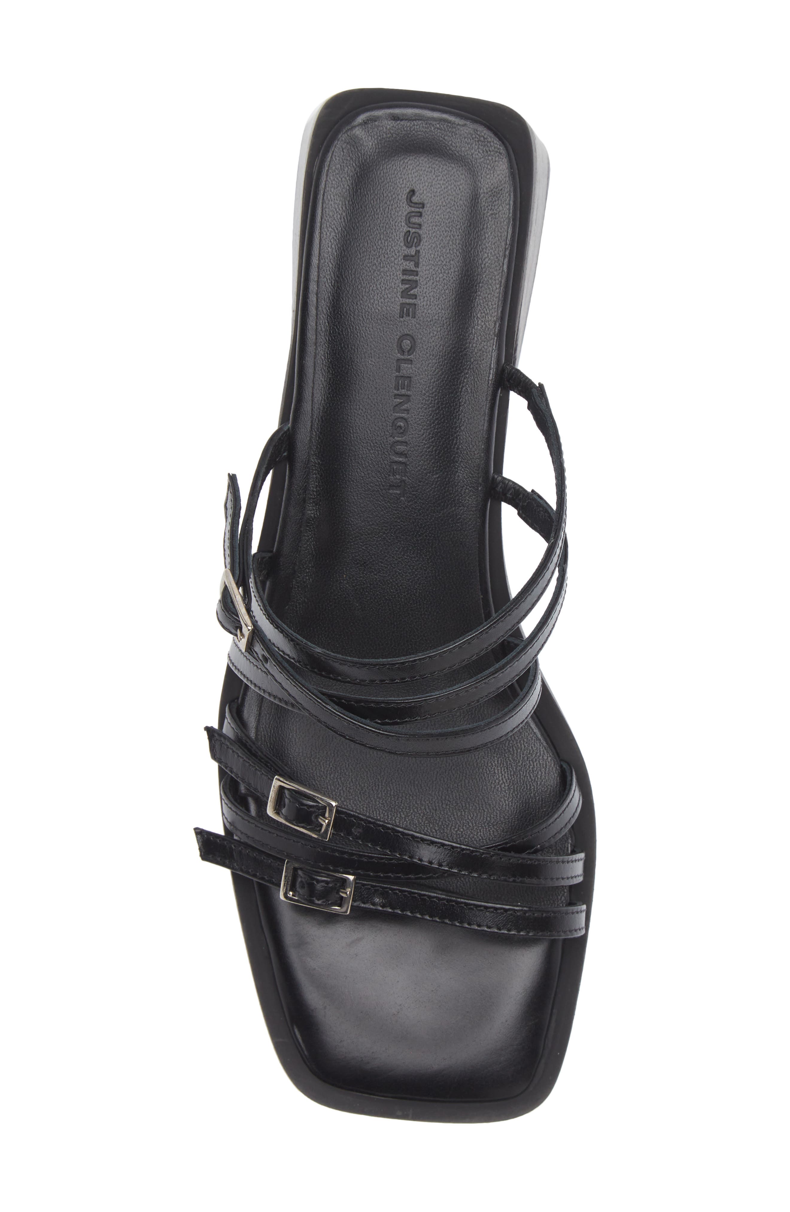 Justine Clenquet Andie Sandal, Alternate, color, Black