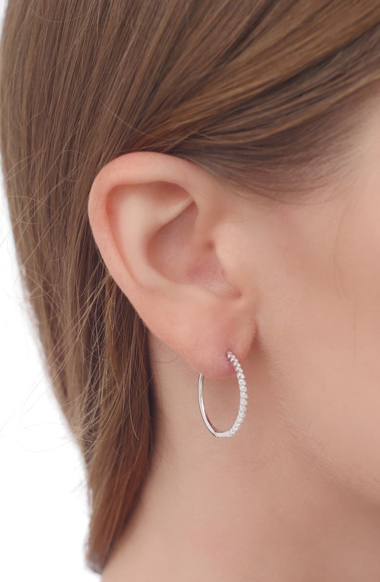 Bony Levy Rita Diamond Hoop Earrings, Alternate, color,