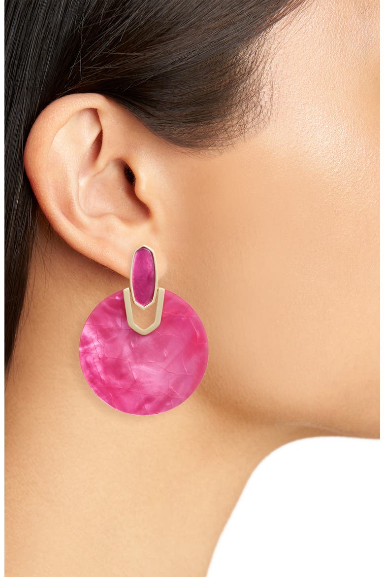 Didi Drop Earrings, Alternate, color, AZALEA ILLUSION/ GOLD