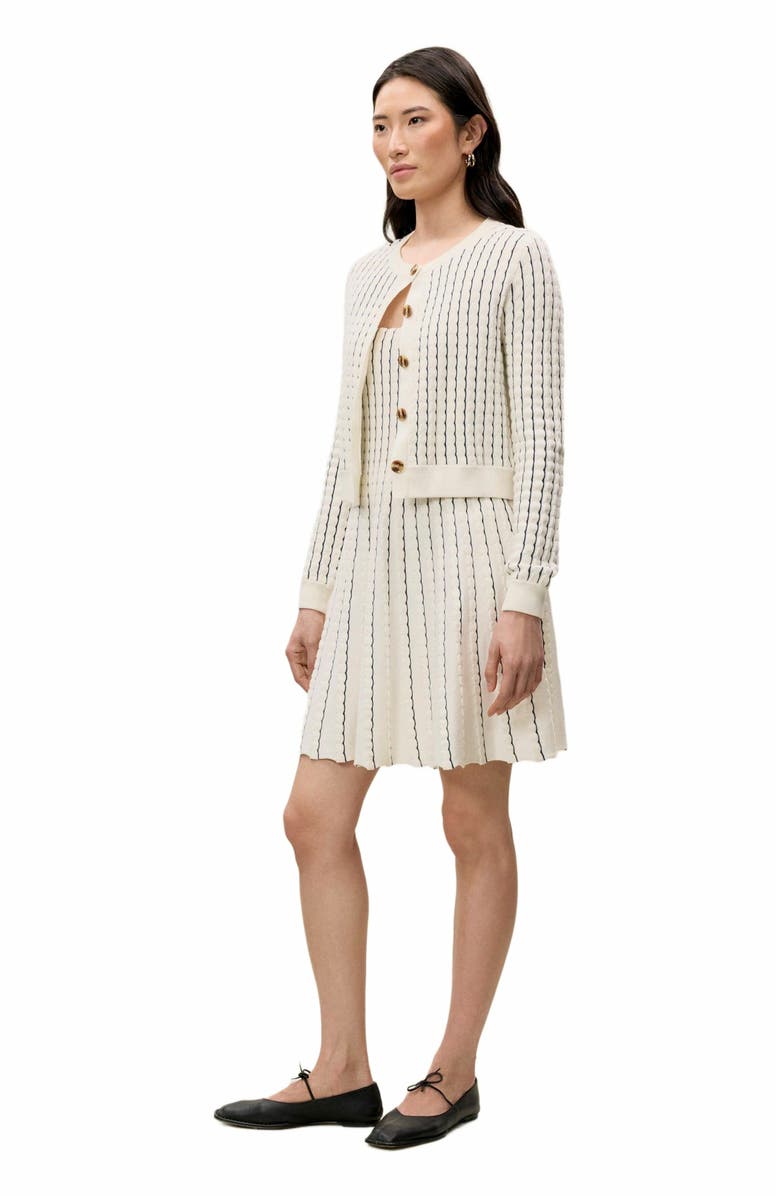 Rebecca Taylor Dorothy Knit Cardigan, Alternate, color, Ivory