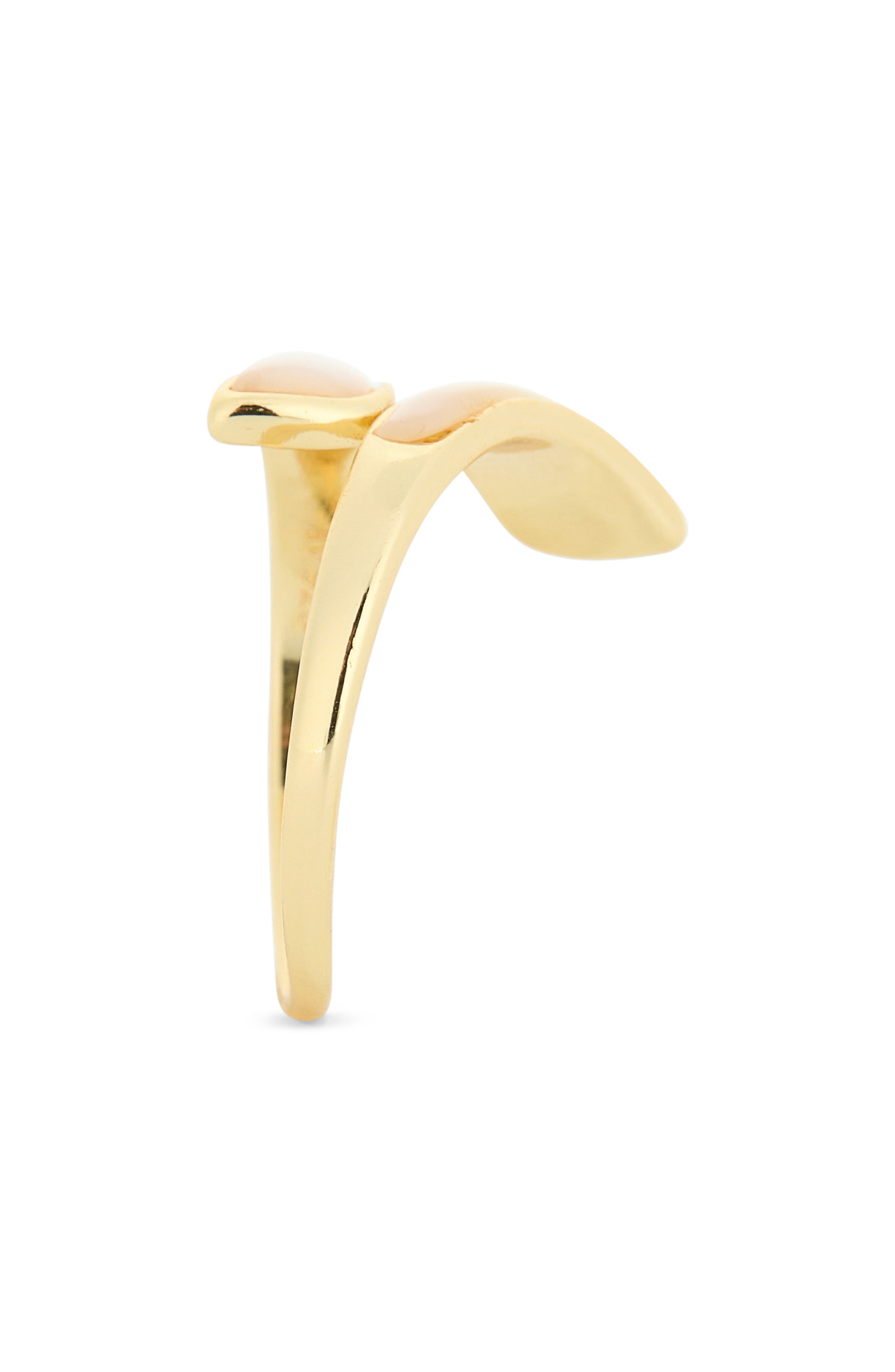 AVIVO Mother of Pearl Inlay Bypass Ring (Women) | Nordstromrack