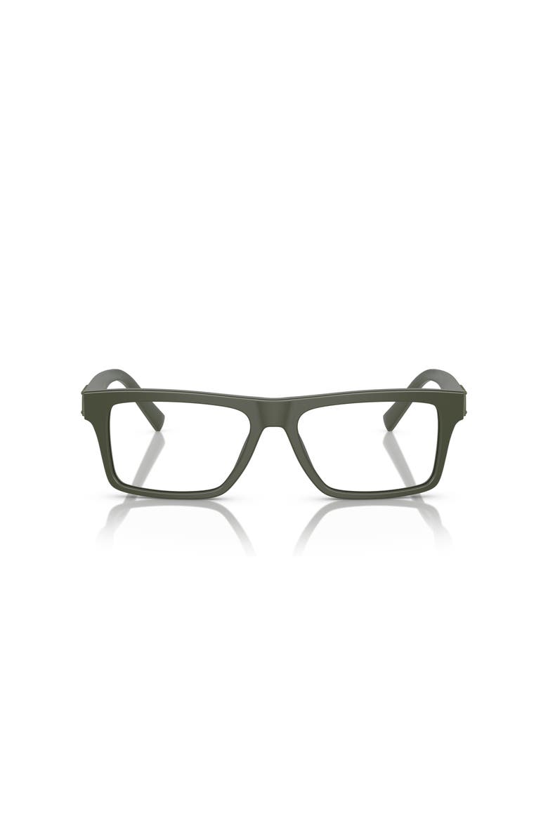 Dolce&Gabbana 52mm Rectangle optical glasses, Alternate, color, Green