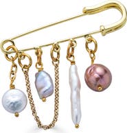 Loni Paul Jewelry Colorful Pearl Brooch