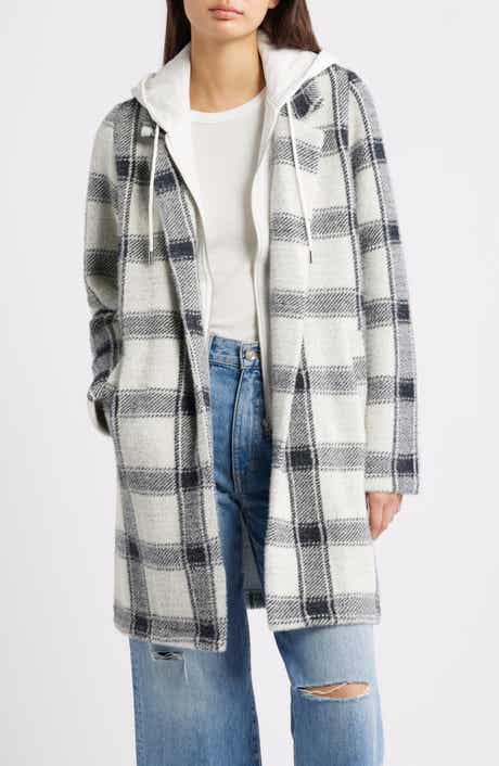 Thread & Supply Plaid Coat with Bib Hoodie