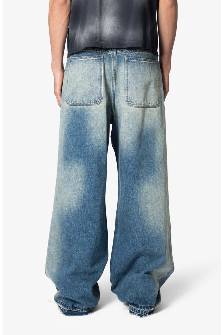 Baggy Rave Ripped Wide Leg Jeans, Alternate, color, BLUE