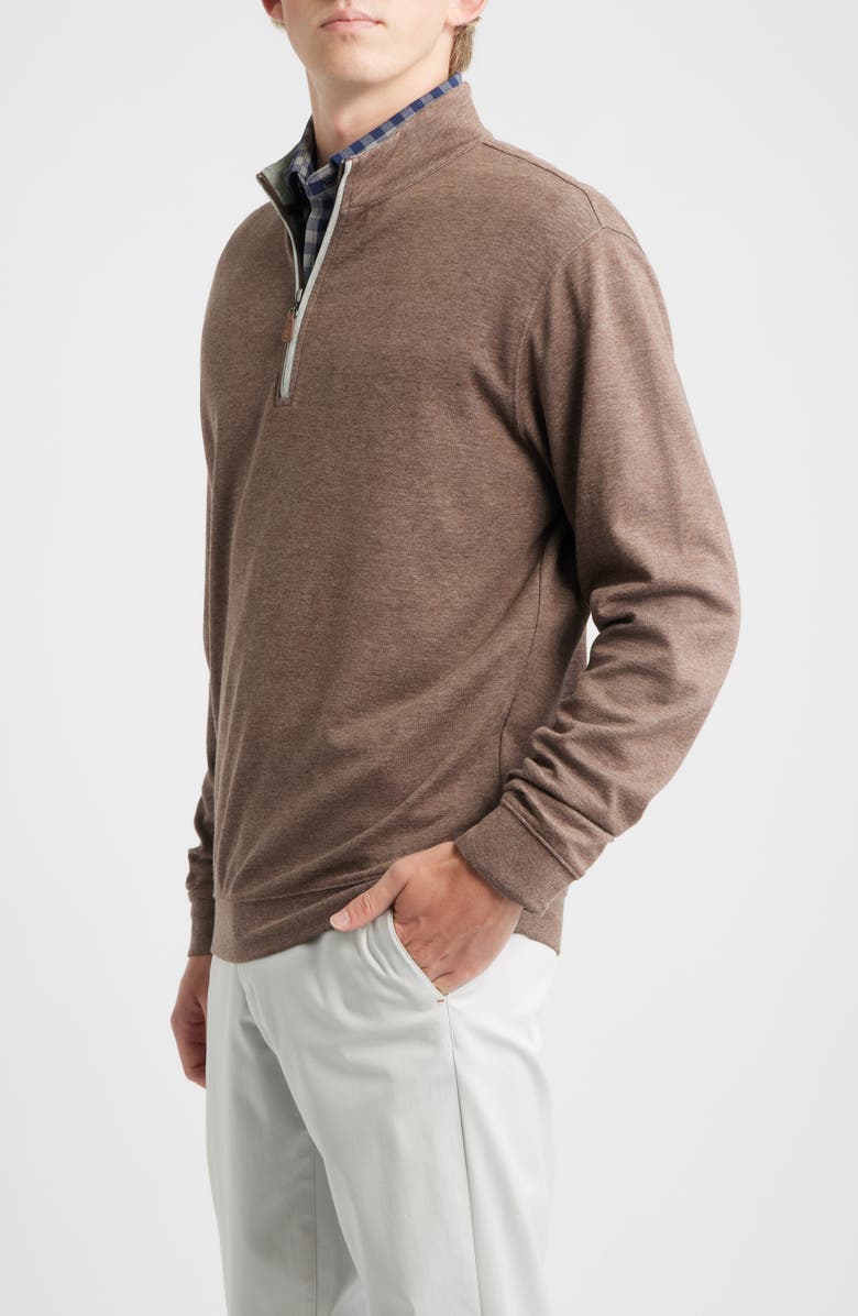 johnnie-O Sully Quarter Zip Pullover, Alternate, color, Grizzly