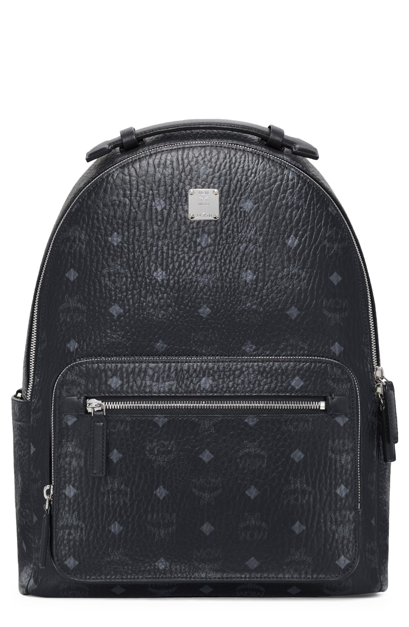 MCM Stark 40 Visetos Backpack, Main, color, 