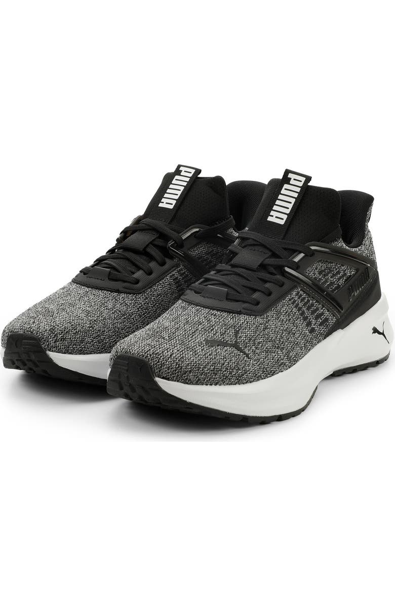 PUMA Outpace Heather Sneaker, Main, color, Puma Black/ Puma White