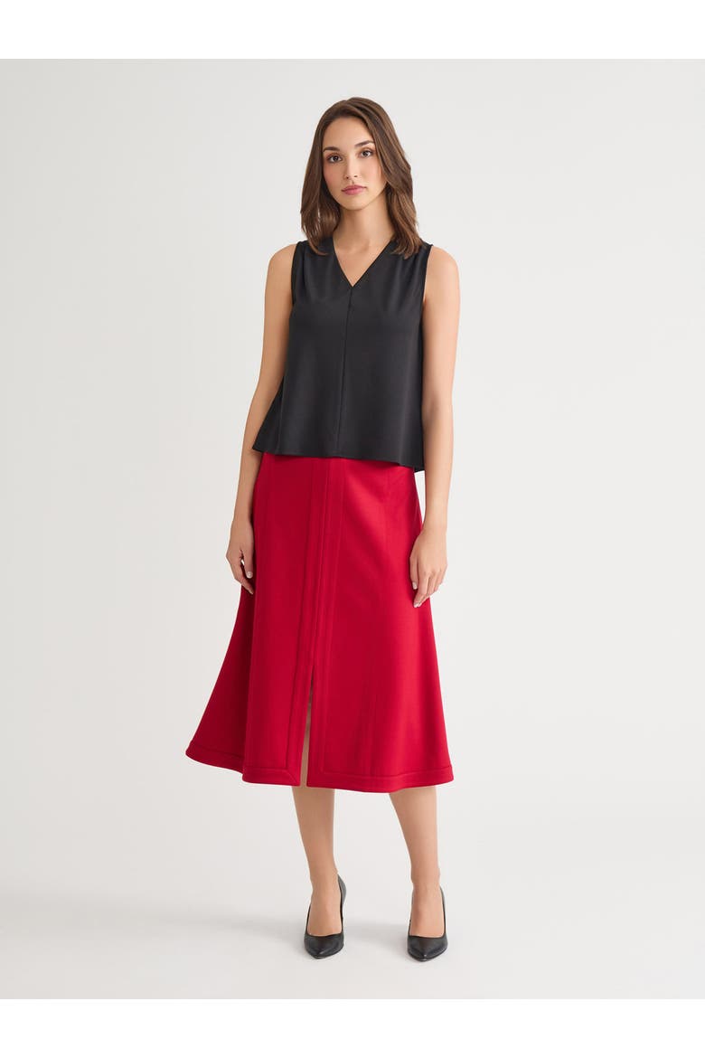 V Neck Pima Cotton Tank, Alternate, color, Black