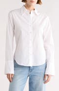 DL1961 Lisette Solid Poplin Button-Up Shirt