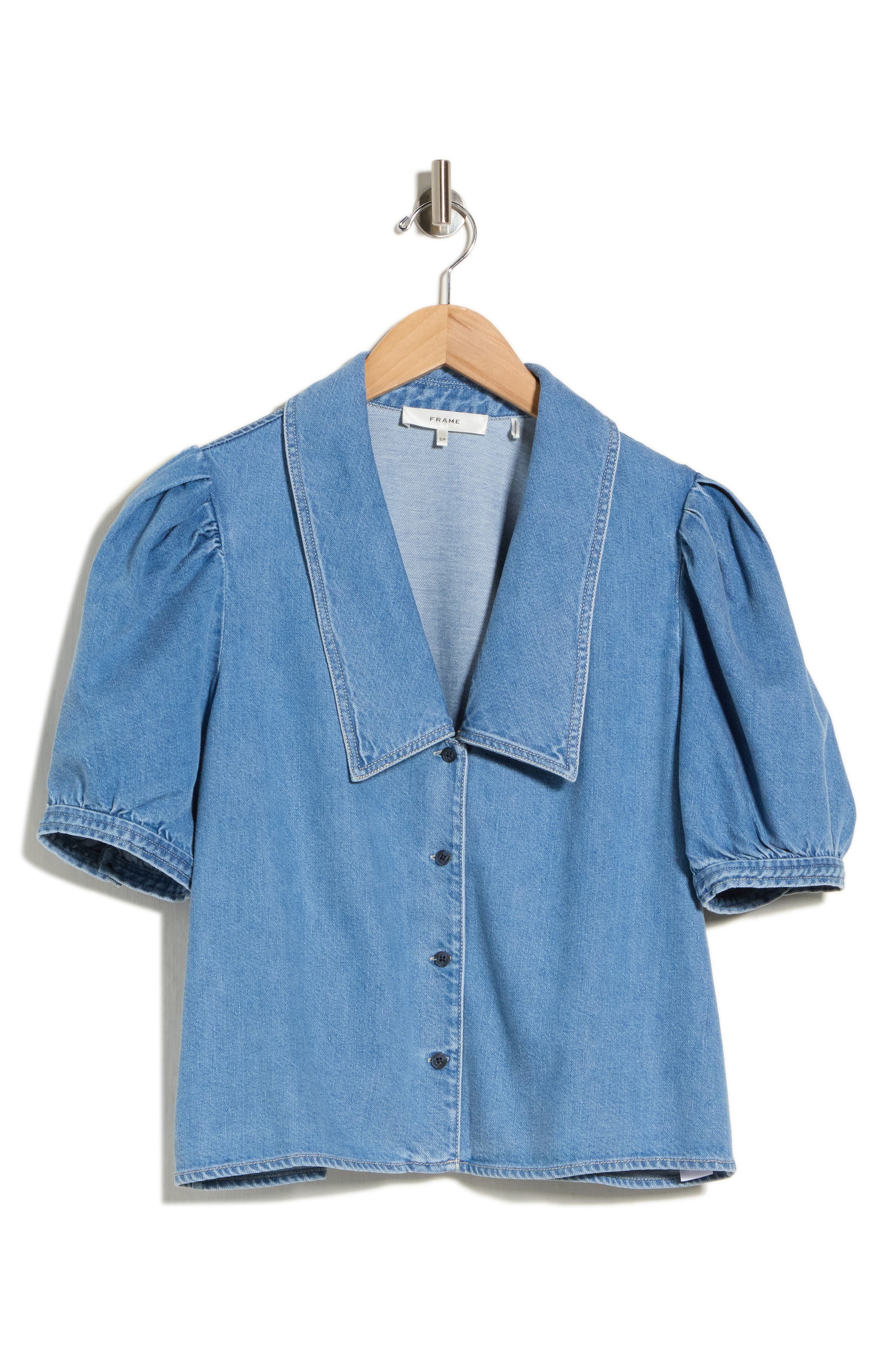 Sailor Collar Denim Shirt