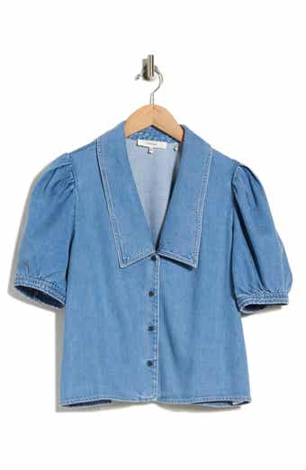 Sailor Collar Denim Shirt