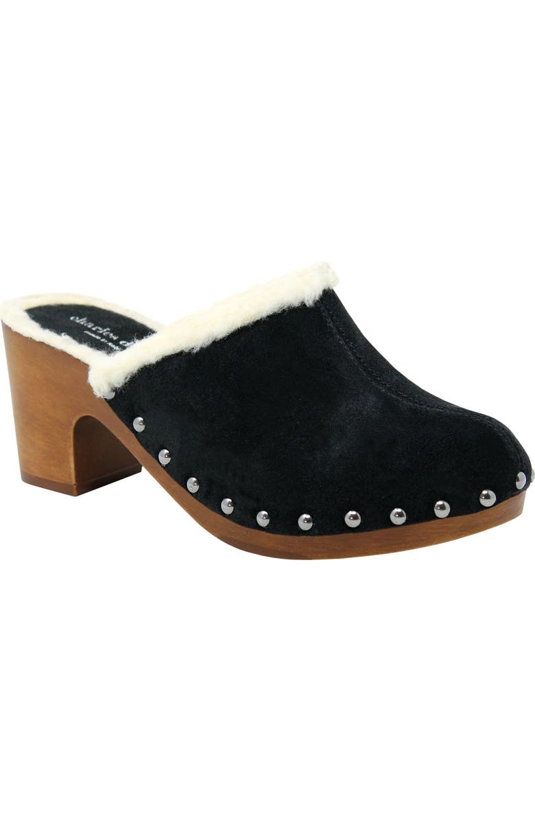 Charles David Livid Faux Shearling Clog, Main, color,