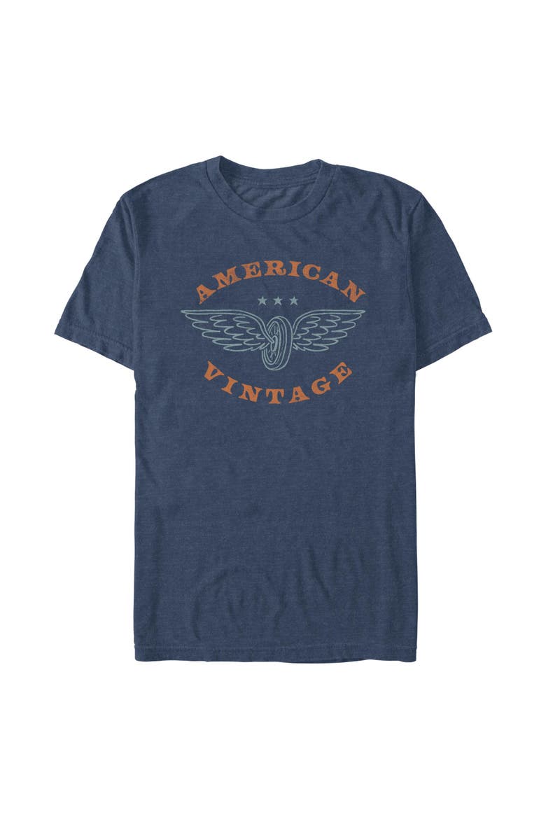 Men's Lost Gods American Vintage  Graphic T-Shirt, Main, color, Navy Blue Heather