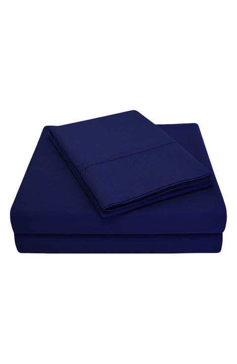 Solid 300 Thread Count Percale Sheet Set