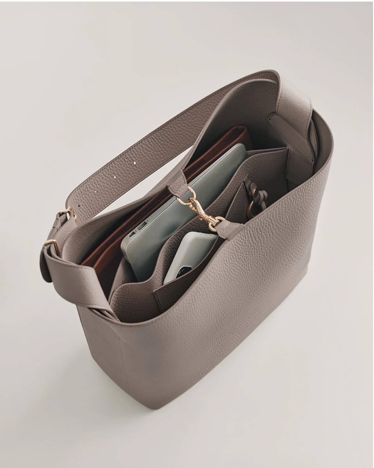 Oversized Linea Bag, Alternate, color, Clay