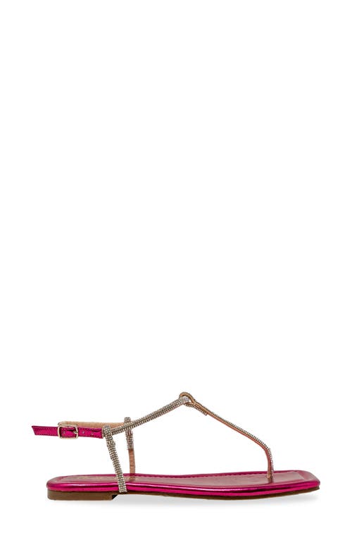 Chase & Chloe Chase And Chloe Rhinestone T-strap Sandal