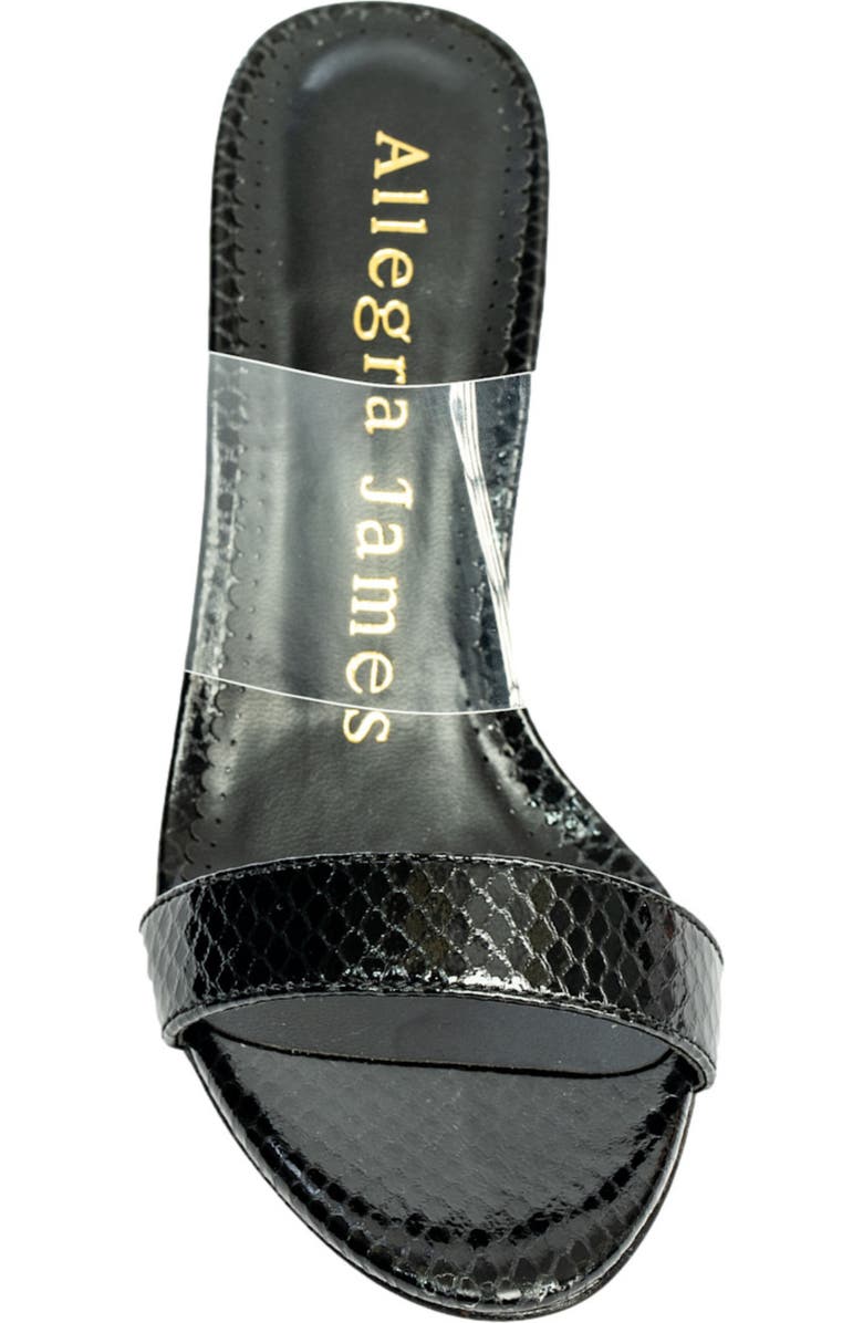 Allegra James Chelsea Snake Print Sandal, Alternate, color,