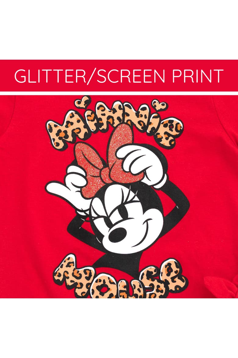 Minnie Mouse 2-Piece T-Shirt and Leggings Set, Alternate, color, Minnie Red Leopard