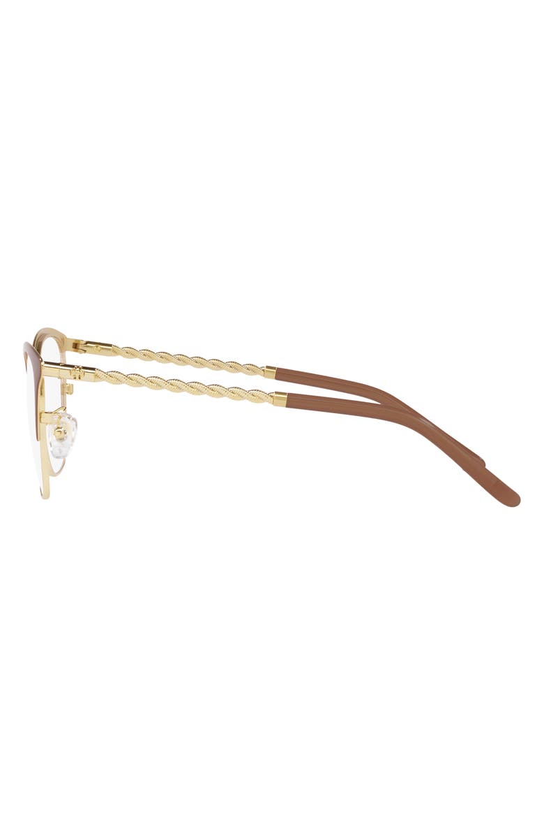 Tory Burch 53mm Square Optical Glasses, Alternate, color, 