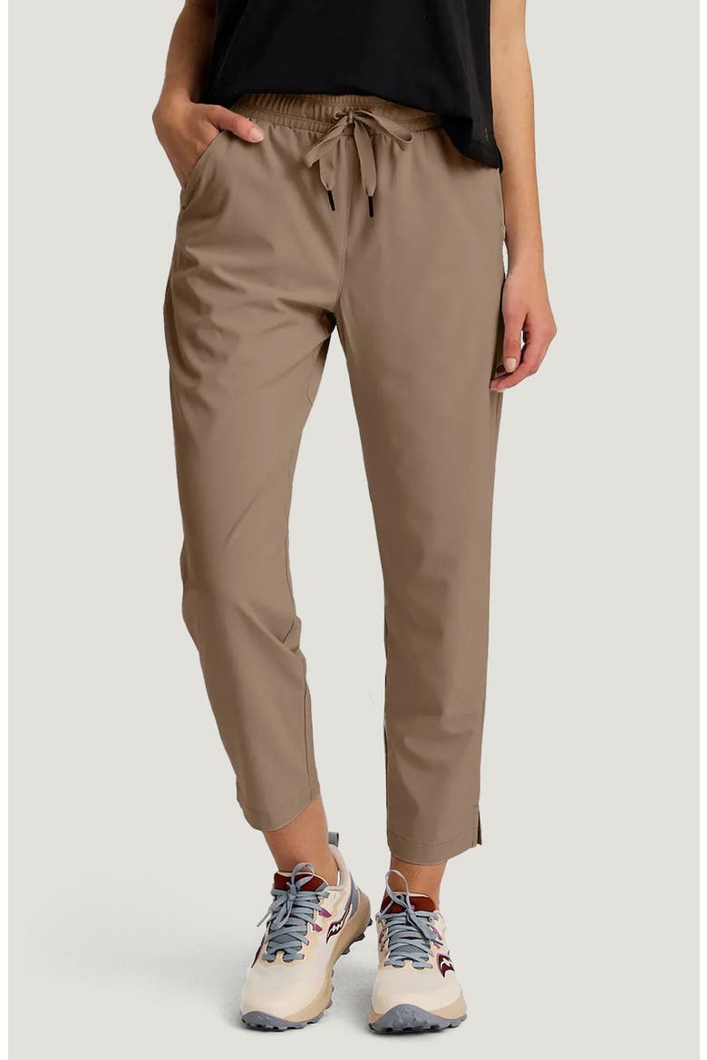 Breeze Drift Drawstring Crop Pants, Main, color, FOSSIL