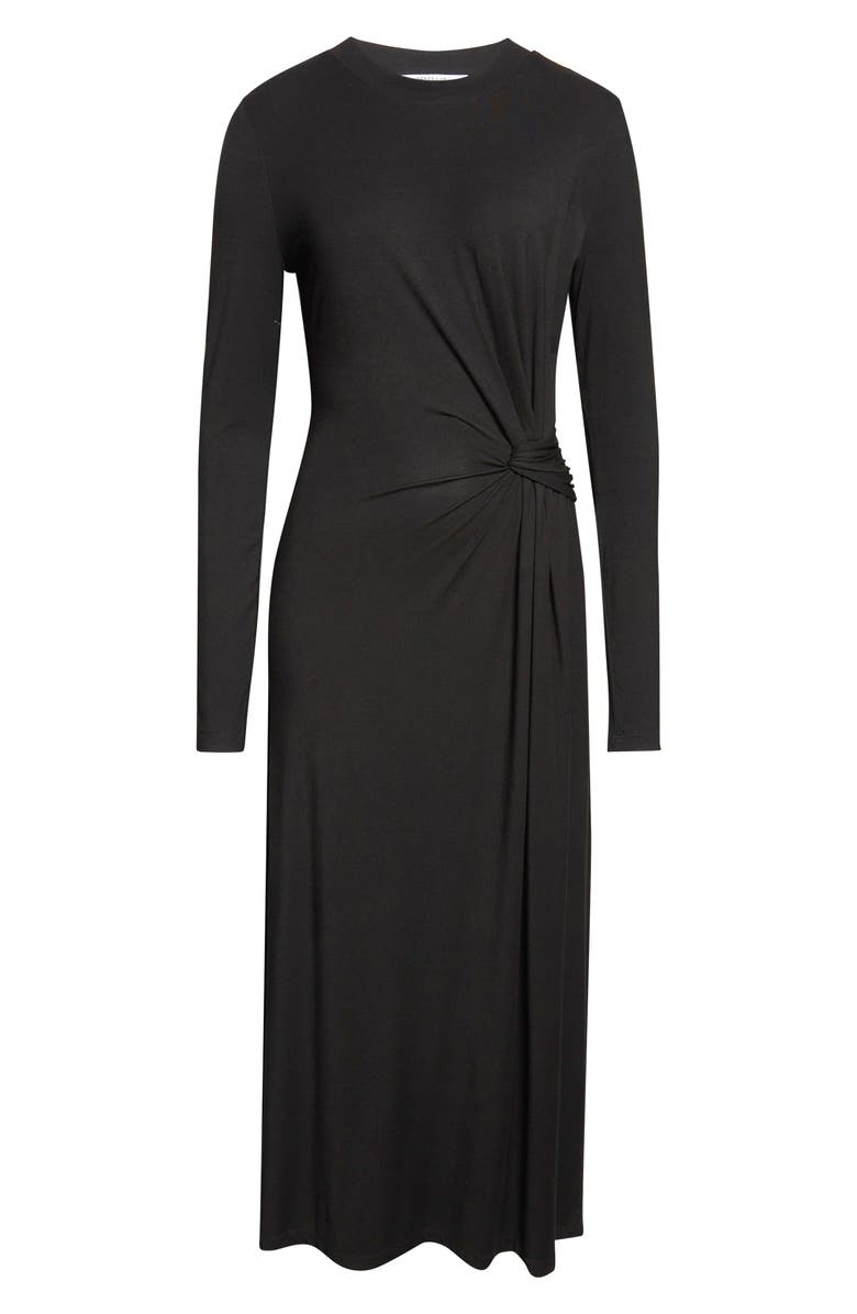 Derek Lam 10 Crosby Avise Long Sleeve Twist Detail Jersey Midi Dress, Alternate, color,