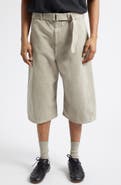 Lemaire Belted Denim Bermuda Shorts