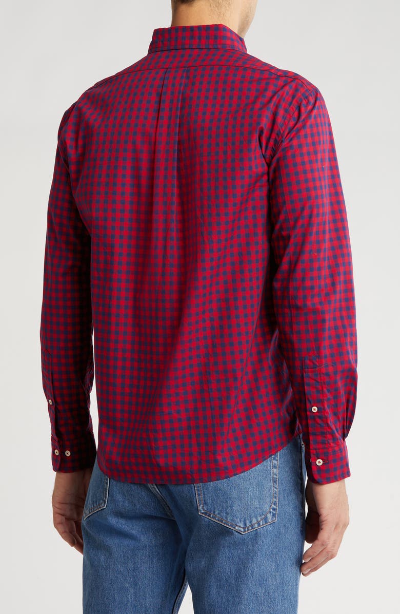 Brooks Brothers Regular Fit Gingham Cotton Button-Up Shirt, Alternate, color, 