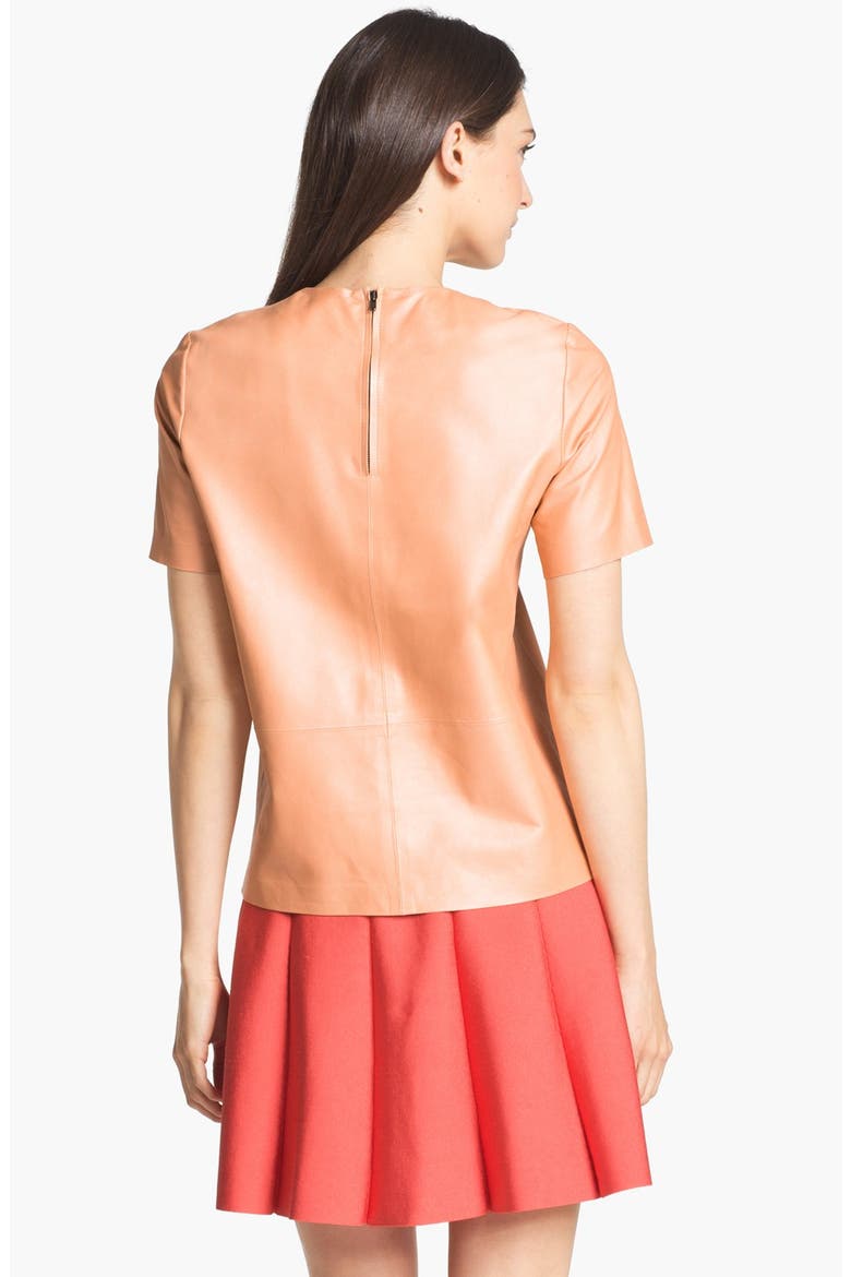 Truth and Pride 'Crew' Leather Tee, Alternate, color, PEACH