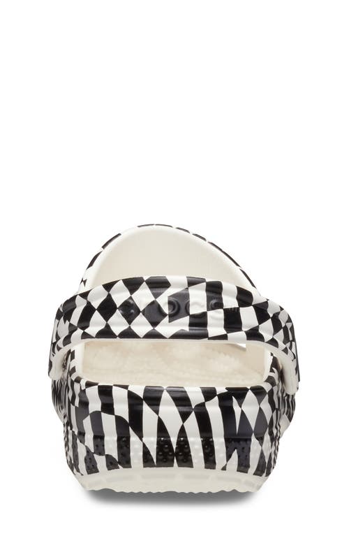 Crocs Kids' Classic Warped Checker Clog