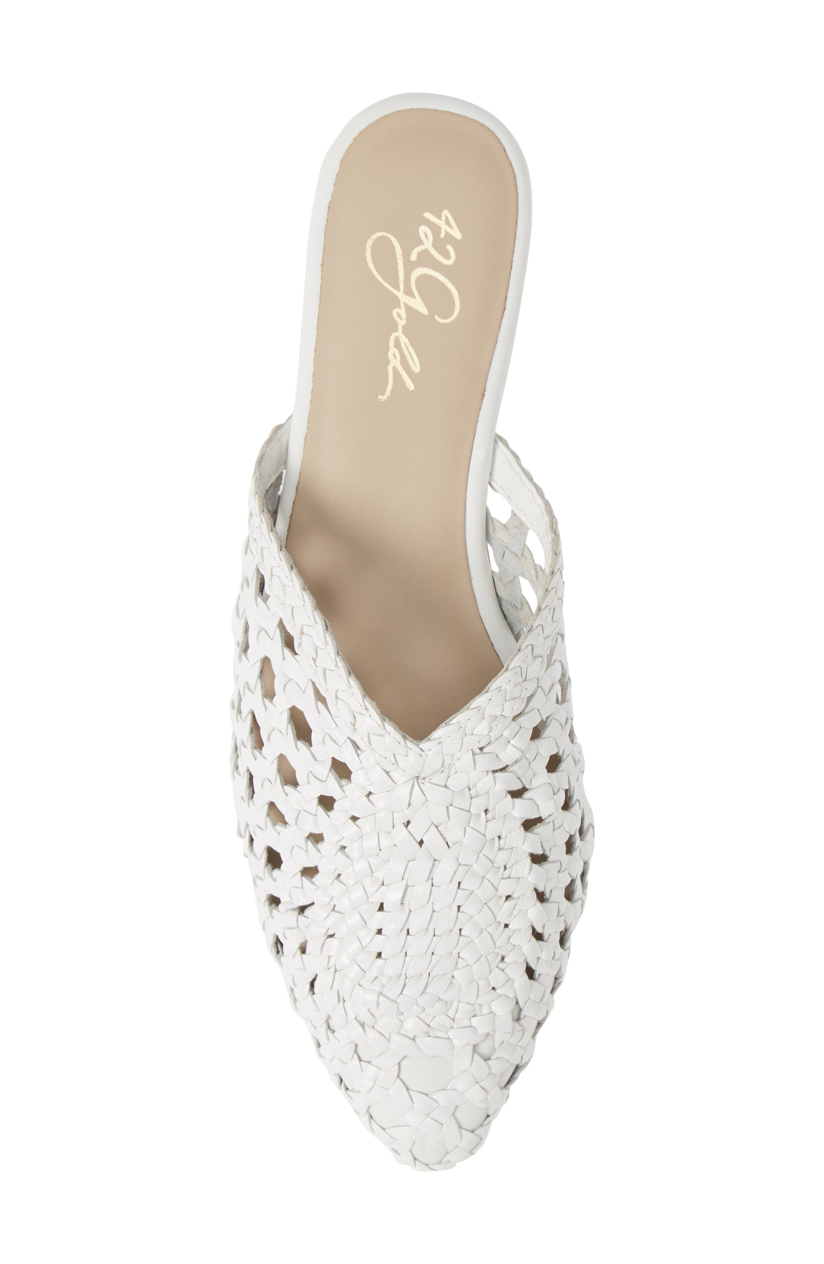 42 Gold Charmed Pointed Toe Mule, Alternate, color, 