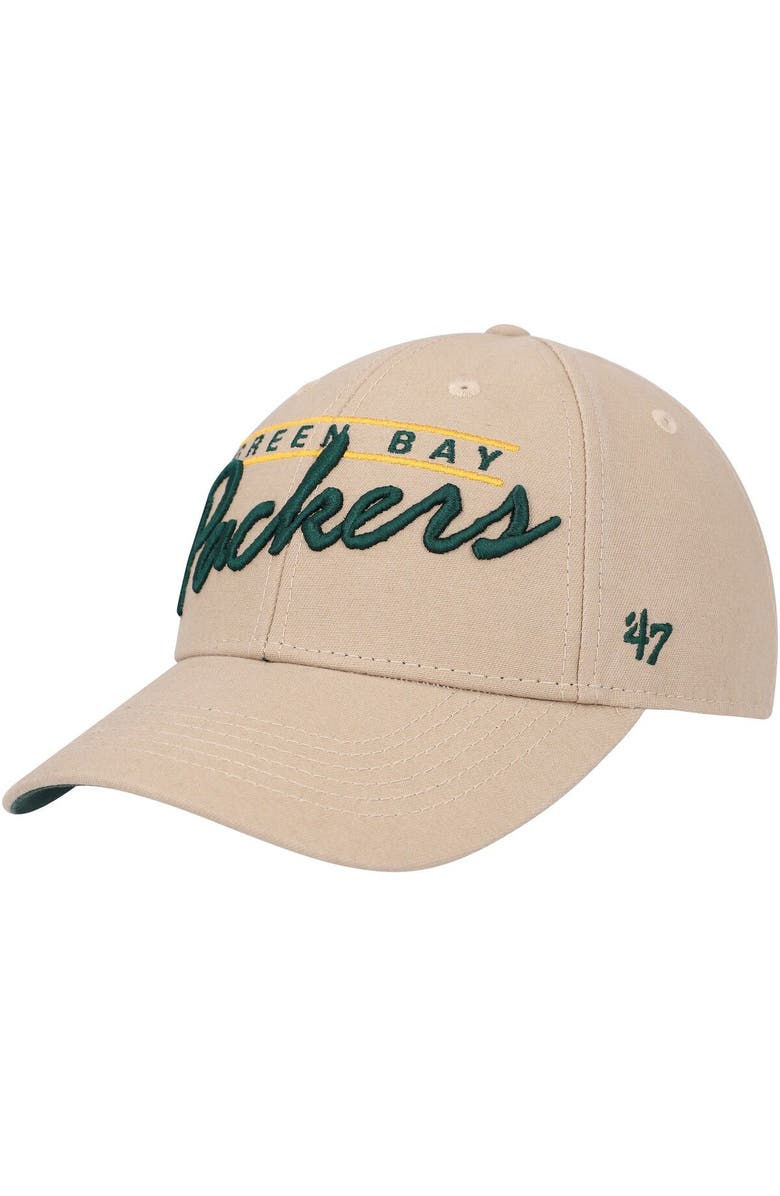 '47 Men's '47 Khaki Green Bay Packers Atwood MVP Adjustable Hat, Alternate, color,