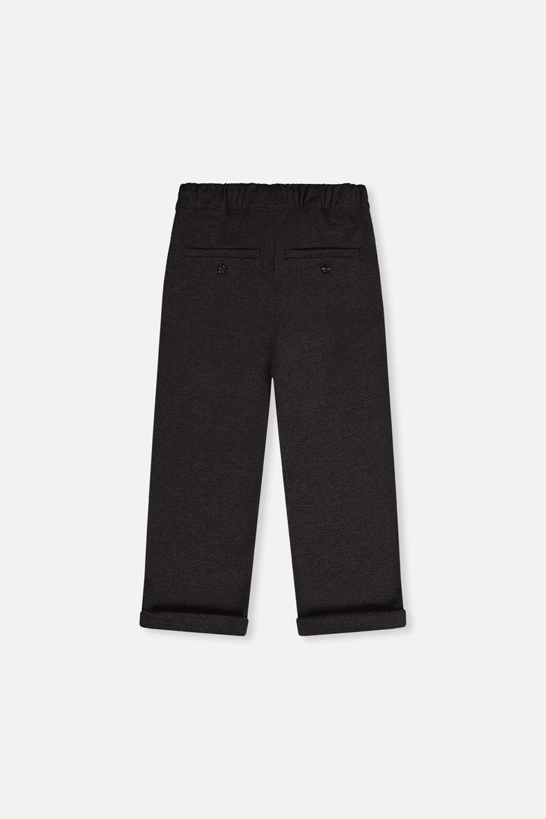 Stretch Twill Elastic Waist Side Pocket Pants, Alternate, color, Black