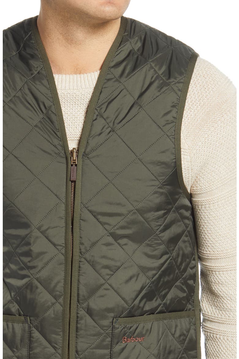 Zip Line Quilted Vest, Alternate, color, OLIVE/CLASSIC
