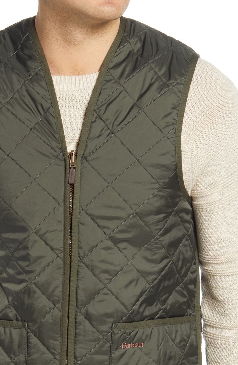 Barbour Zip Line Quilted Vest, Alternate, color, 