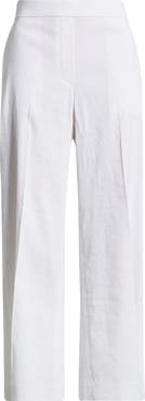 Theory St. Classic Mid Rise Wide Leg Pants