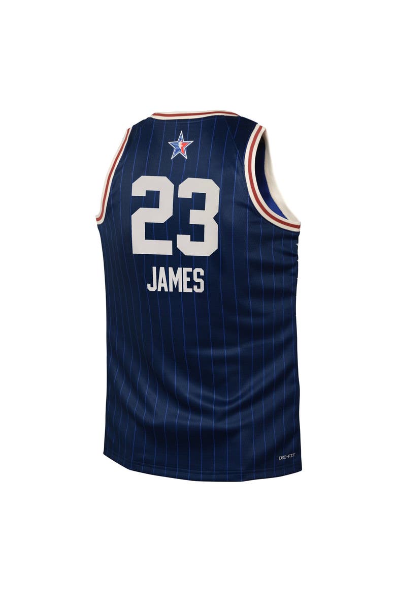 Youth Jordan Brand LeBron James Navy 2024 NBA All-Star Game Swingman Jersey, Alternate, color, Navy