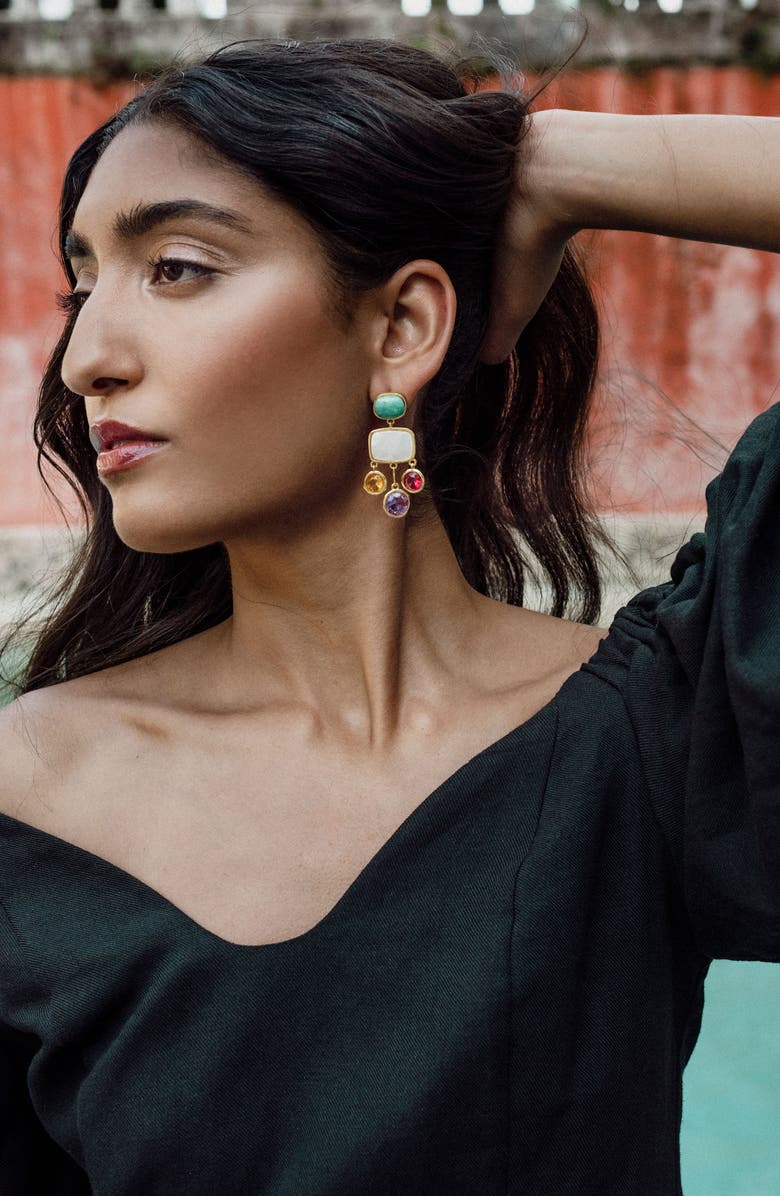 Lizzie Fortunato Parade Drop Earrings, Alternate, color, 